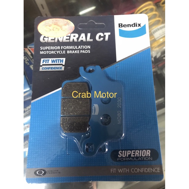 BENDIX Brake Pad MD80 Click 125i V2 / Click 150i V2 Genio Shopee