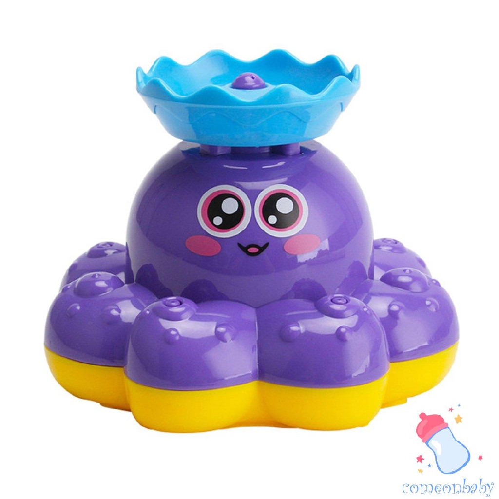 purple octopus bath toy