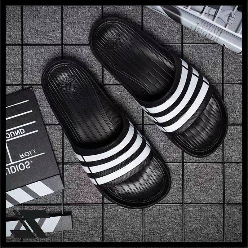 Kayangkaya Adidas Plain Slipper House Sandals For Men And Women Couple ...