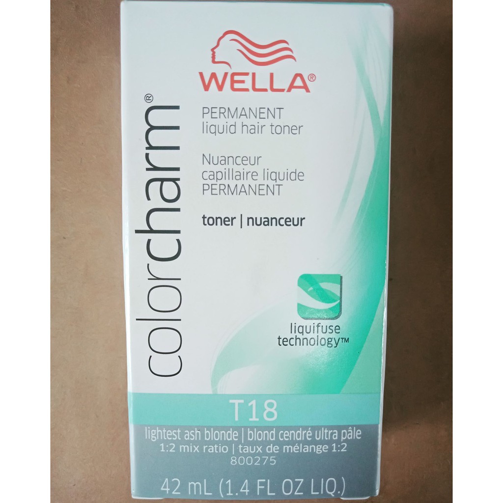 Wella Color Charm T18 Lightest Ash Blonde 42ml Shopee Philippines