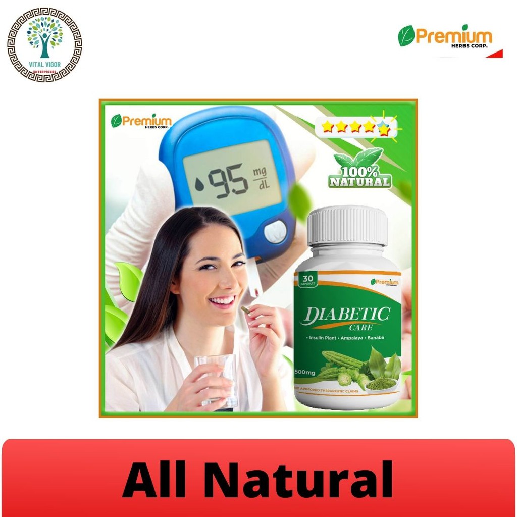 DIACARE ORGANIC All Natural Herbs 30Capsules Protection Against Kidney Damage,Insulin Control