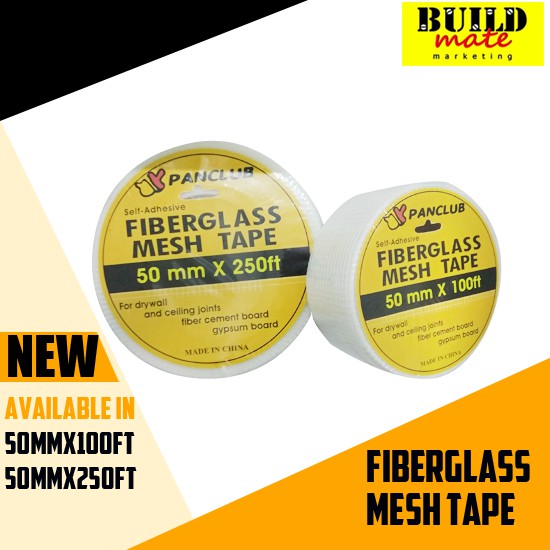 Panclub Gypsum Board Fiberglass Mesh Tape 100ft 250ft Shopee