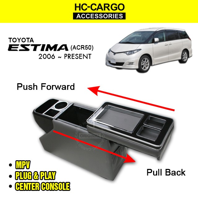 HC CARGO MPV Toyota Estima 2006 2021 Center Console Storage Console