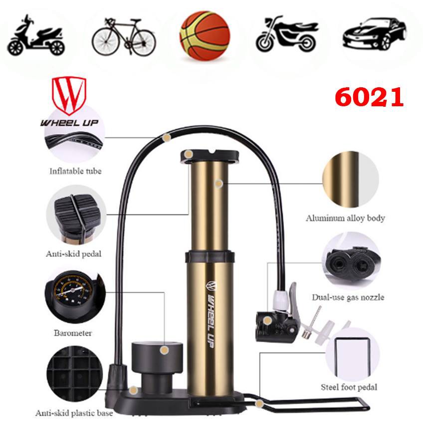 6021 Bike Pump Mini Bike Floor Foot Pump Ass Color Shopee