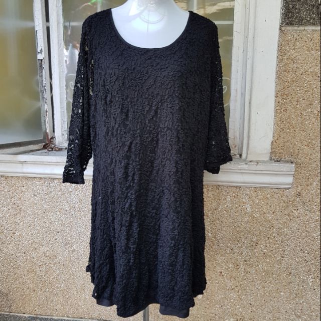 maurices black lace dress