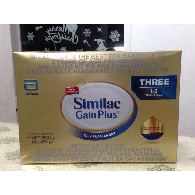 similac gain for 1 year old