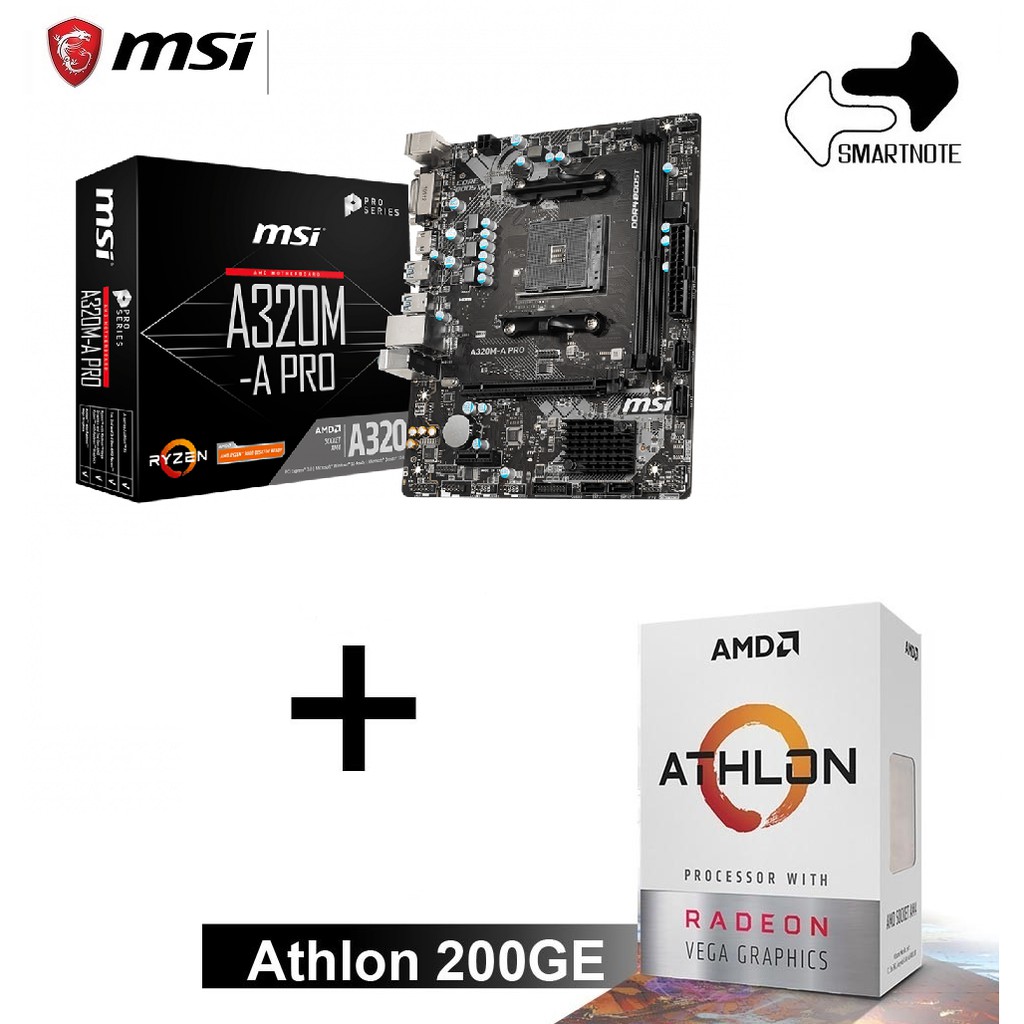 AMD ATHLON 200GE+ MSI A320M-A Pro BUNDLE PROMO | Shopee Philippines