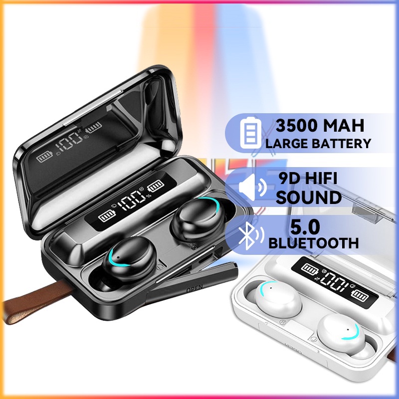 UBIK AMOI F9 TWS 5.1 Wireless Bluetooth Earphone 9D Sound Wireless