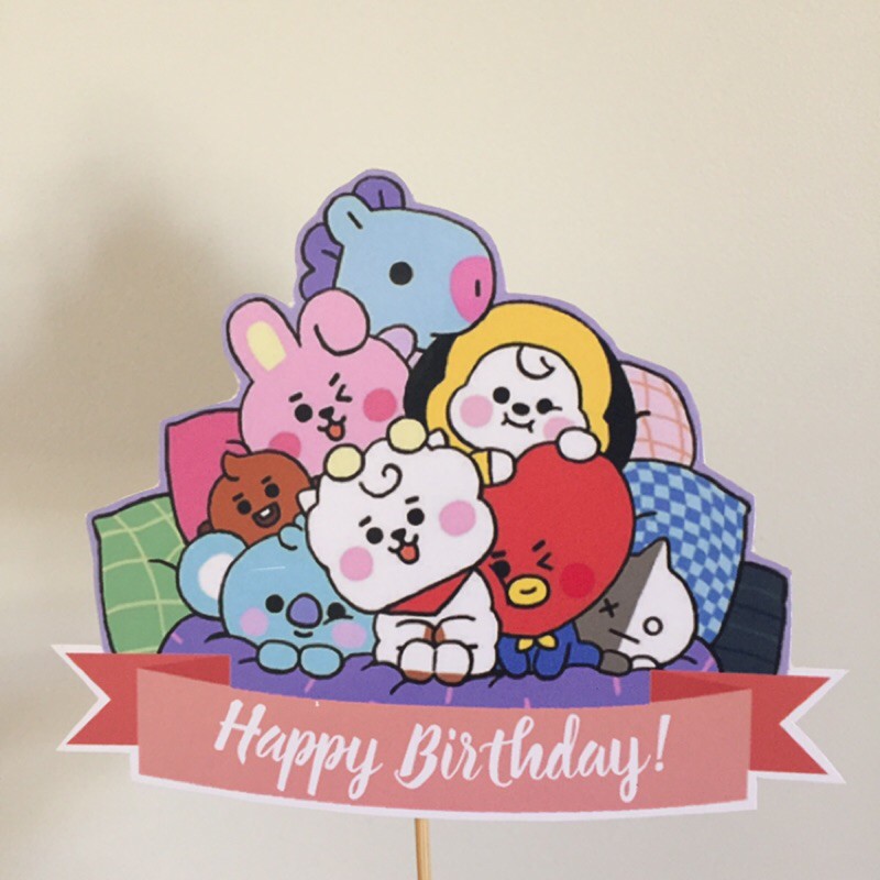 bt21 happy birthday cake topper shopee philippines