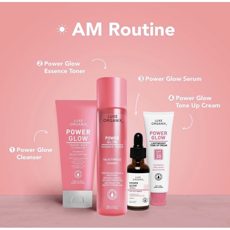 luxe organix power glow tone up cream