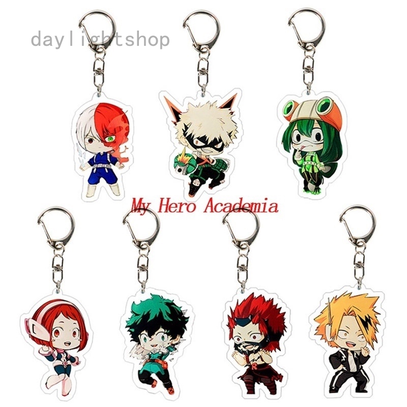 My Hero Academia Anime Acrylic Keyring Manga Todoroki Shoto Bakugou Keychain Shopee Philippines