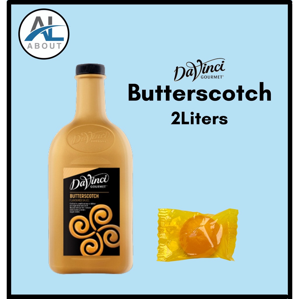 BUTTERSCOTCH Flavored Sauce (2Liters) DaVinci Gourmet Shopee