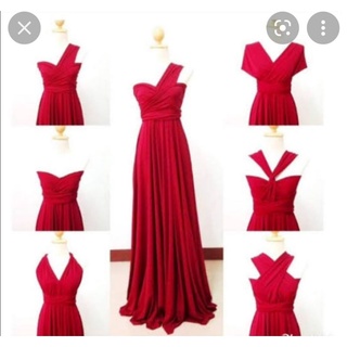 red multiway dress