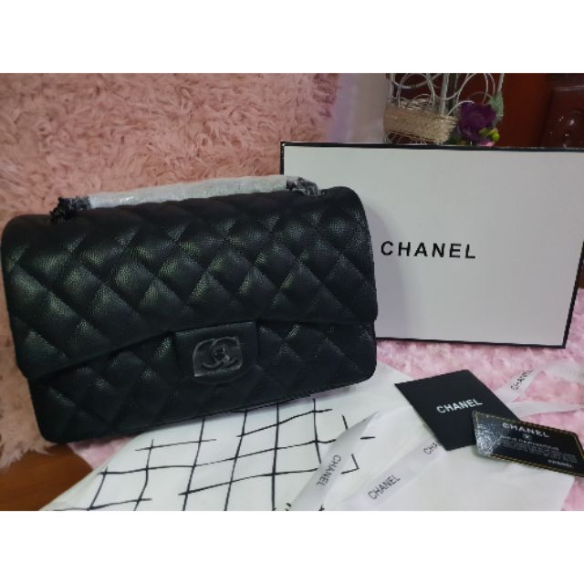 Chanel So Black Double Flap Bag (30cm) | Shopee Philippines