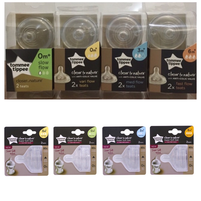 Tommee Tippee Closer to Nature Nipples (Original or SuperSoft) Shopee