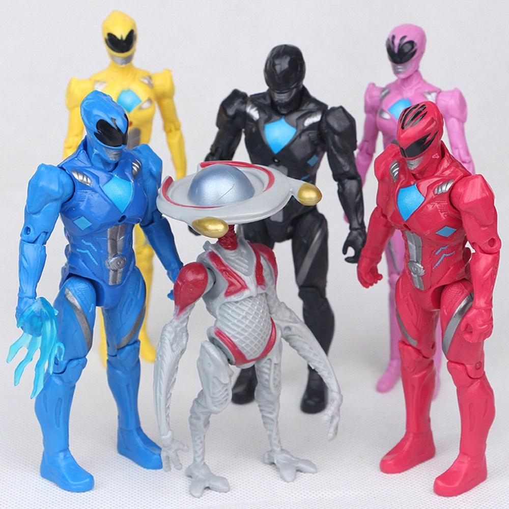 6 PCS Set Power Rangers Super Heros 