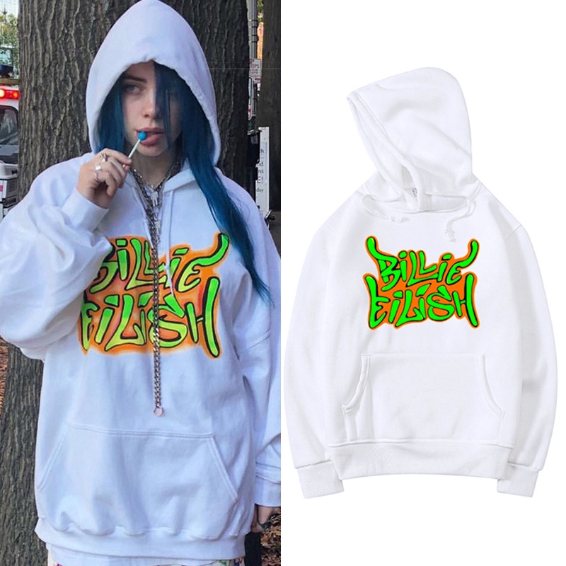 billie eilish blue hoodie