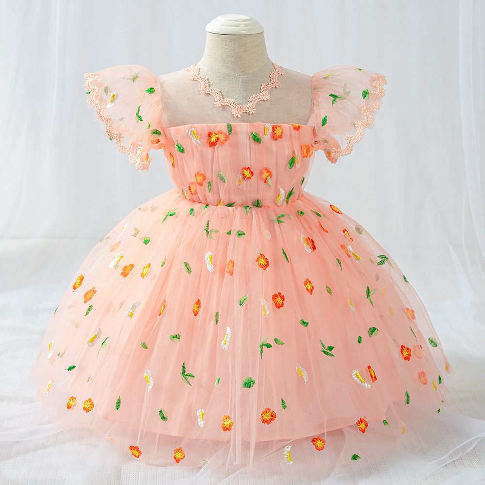 embroidered baby dress