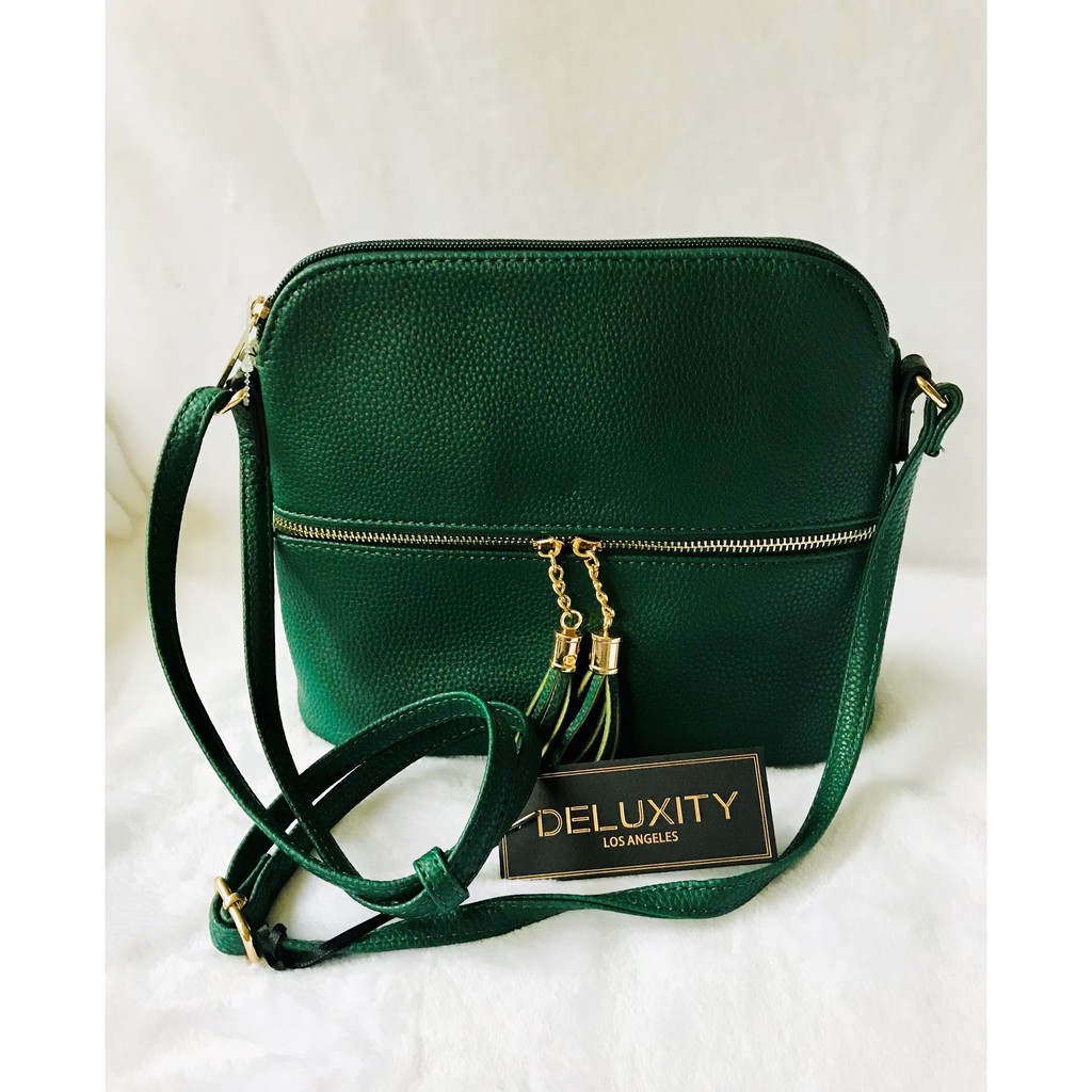 green crossbody purse