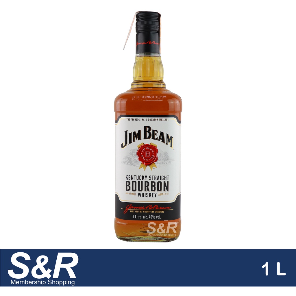 Jim Beam Kentucky Straight Bourbon Whiskey 1L Shopee Philippines