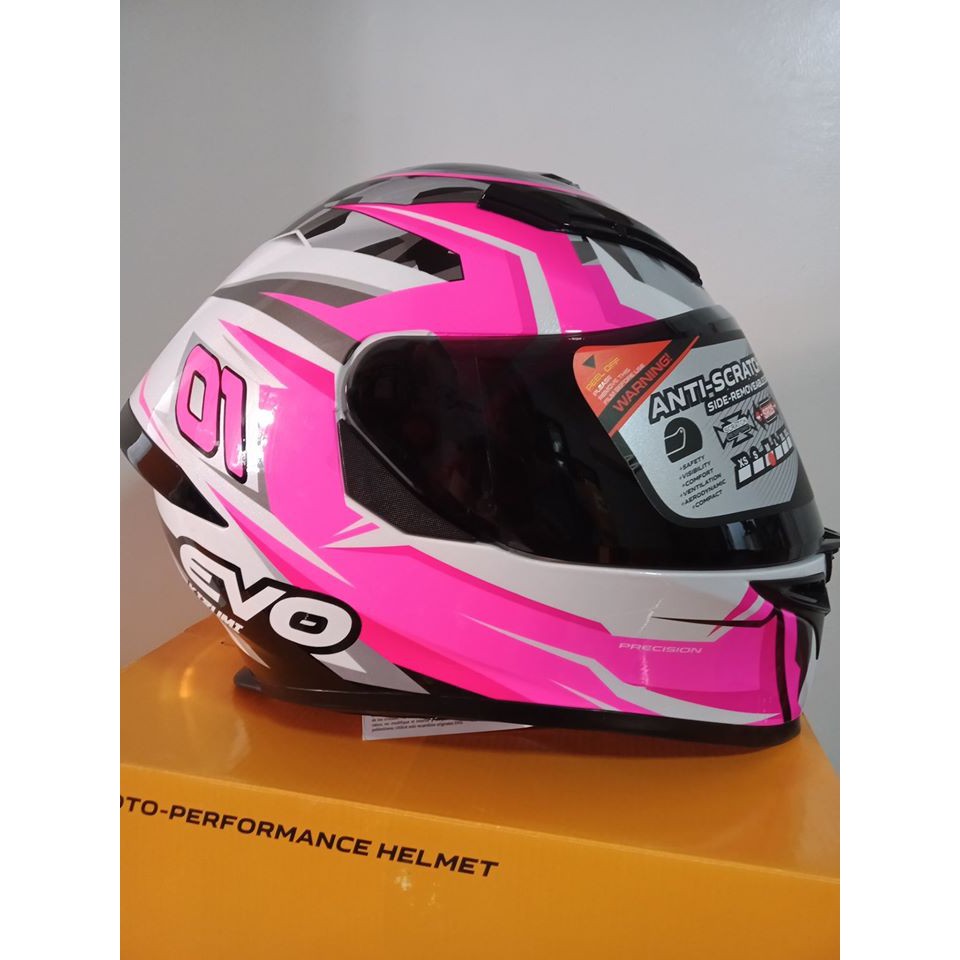 evo helmet kizumi pink