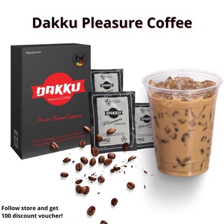 Dakku Pleasure Coffee, Strong Endurance for Men by Alpha Hombre 3 Sachet in 1 Box, For Men and Women