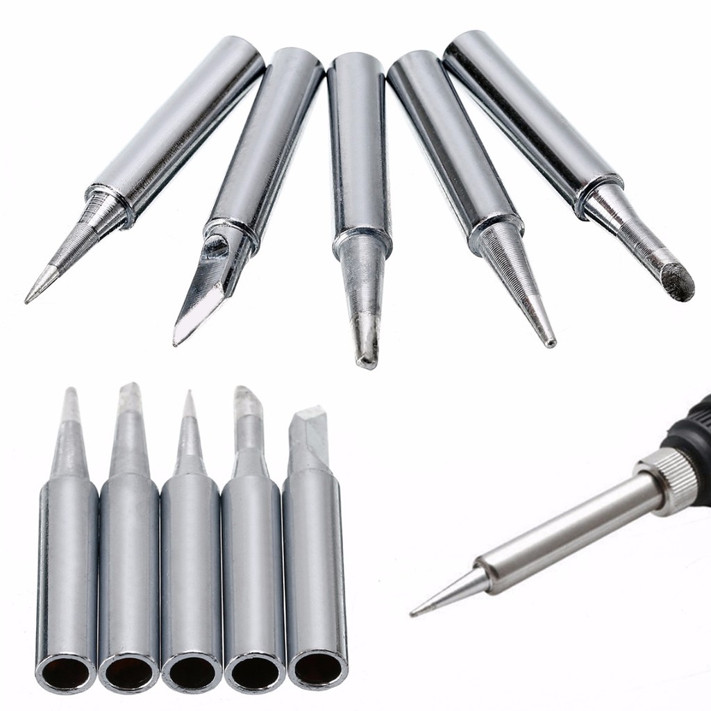 shopee screwdriver solder 5pcs 900m soldering rework hakko iron tool metal tips