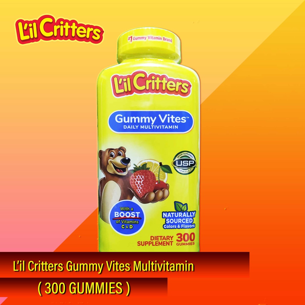 Lil Critters Gummy Vites Multivitamins ( 300 GUMMIES ) Shopee Philippines