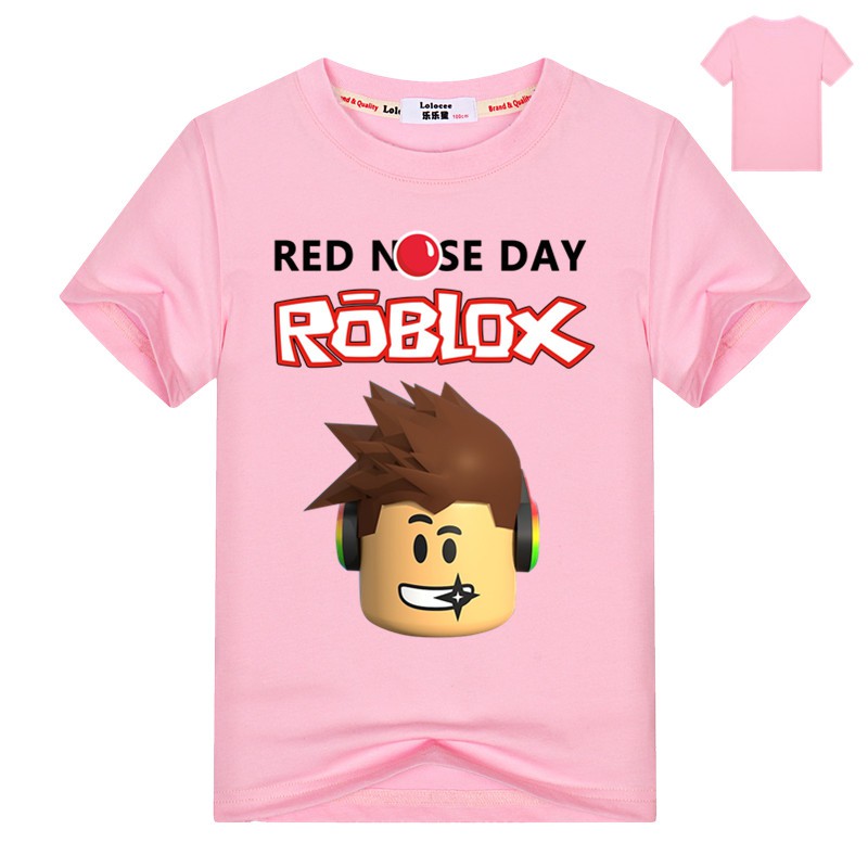 Girls Roblox Logo Game Short Sleeve T Shirt Cotton Tops Tee Shopee Philippines - ko shirt roblox