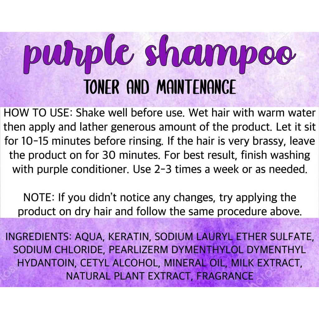 Purple Shampoo Kleur Php177 364 Shopee Philippines