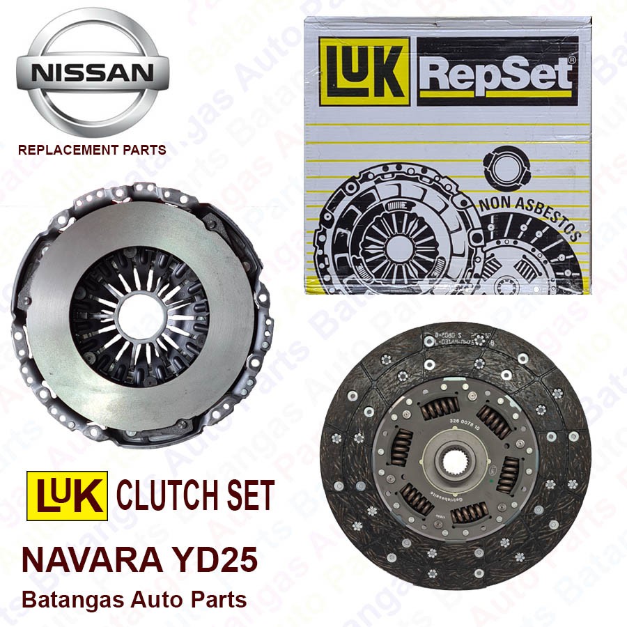 Nissan Navara YD25 Clutch Set LUK Brand ( Clutch Disc & Clutch Cover ) Shopee Philippines