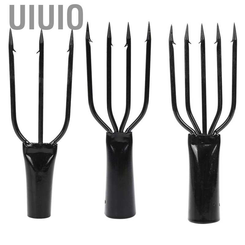 3/4/5 Prong Tine Barbed Stainless Steel Fishing Fork Spear Gaff Frog Hunting Gig 