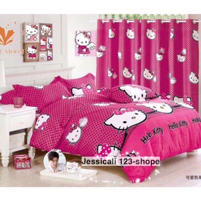 Hello Kitty Us Cotton Bedsheet 5in1 6in1 Shopee Philippines