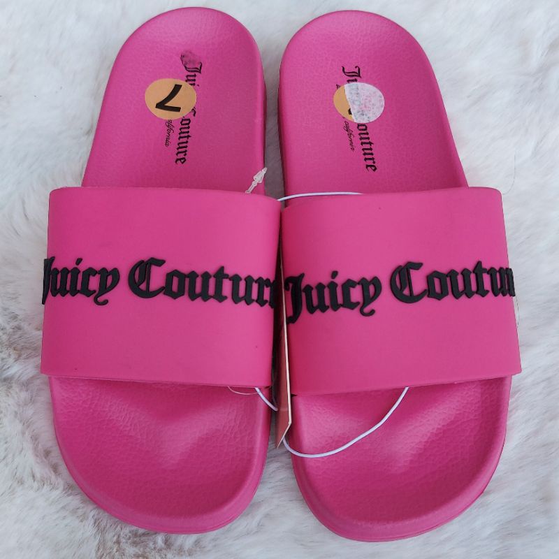 Juicy Couture - hotpink slides | Shopee Philippines
