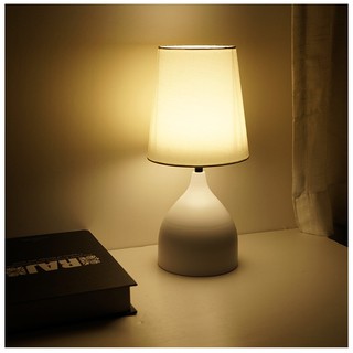 Nordic style LED desk lamp full touch switch desk lamp metal base cloth lampshade desk lamp #2