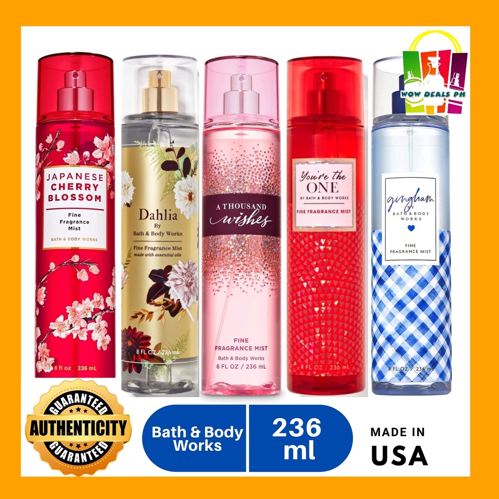 Bath Body Works Authentic Fine Fragrance Mist Ml Shopee Philippines ...