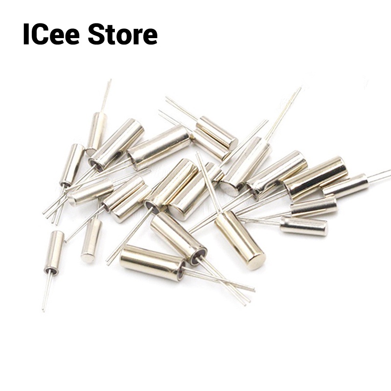 10Pcs Cylindrical Crystal Oscillator 2*6mm 3*8mm 6M 8M 12M 16M 20M 24M