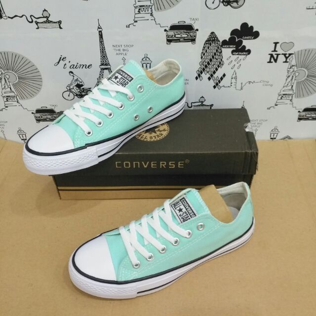 mint converse low tops