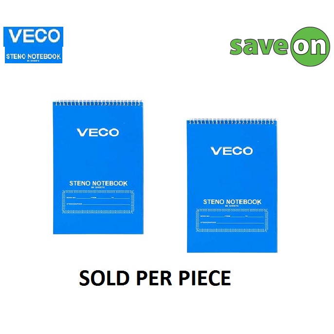 Veco Steno Notebook 60 sheets (6x9in)10pcs/pack Shopee Philippines
