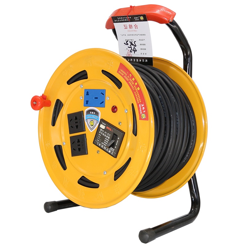 Cable Reel Wire Reel Wheel Shaft Disc Socket Coil Movable Power Cord