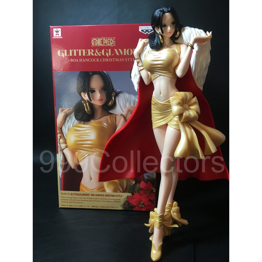 One Piece Glitter Glamours Boa Hancock Figure Christmas Style A Gold No Box Animation Art Characters Collectibles Art Tnempower Org