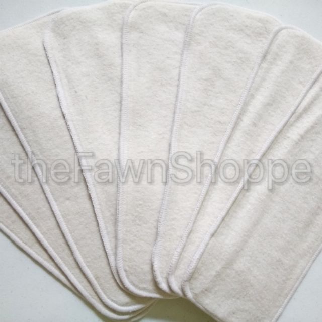 4Layer Organic Hemp Insert / Cloth Diaper Insert / Washable Reusable