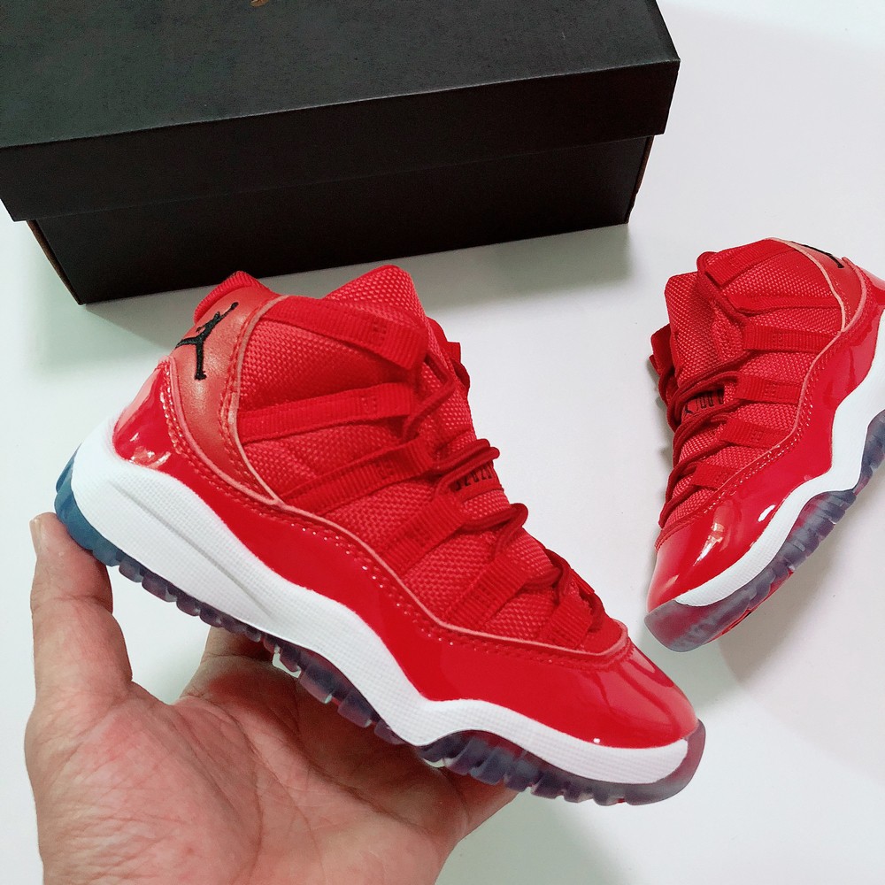 red jordan 11 kids