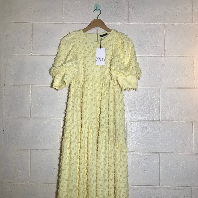 zara textured dress