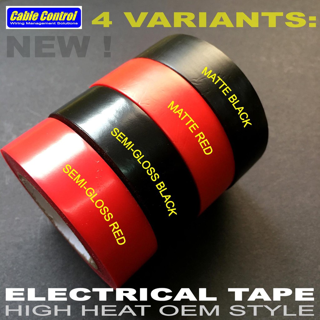 Cable Control Electrical Tape (High Heat OEM Style) 10packs ,JDM tape