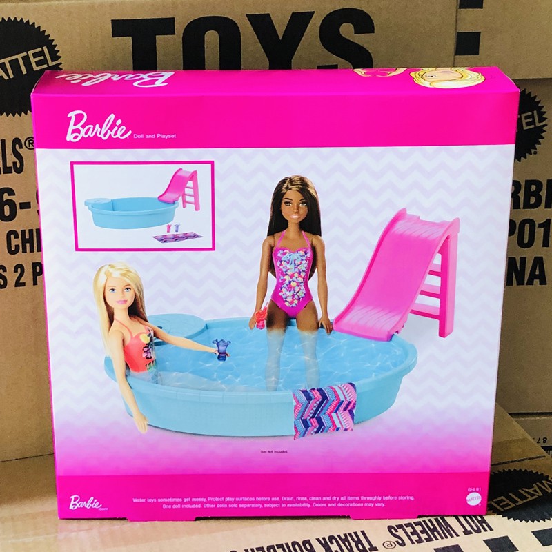 barbie pool slide