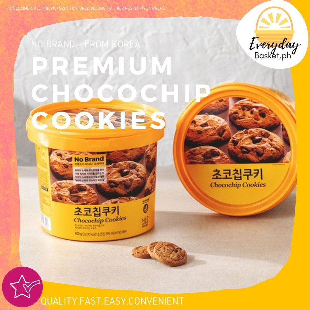 [No Brand] Chocochip Cookies 400g N62 (Chocolate chip cookies in a