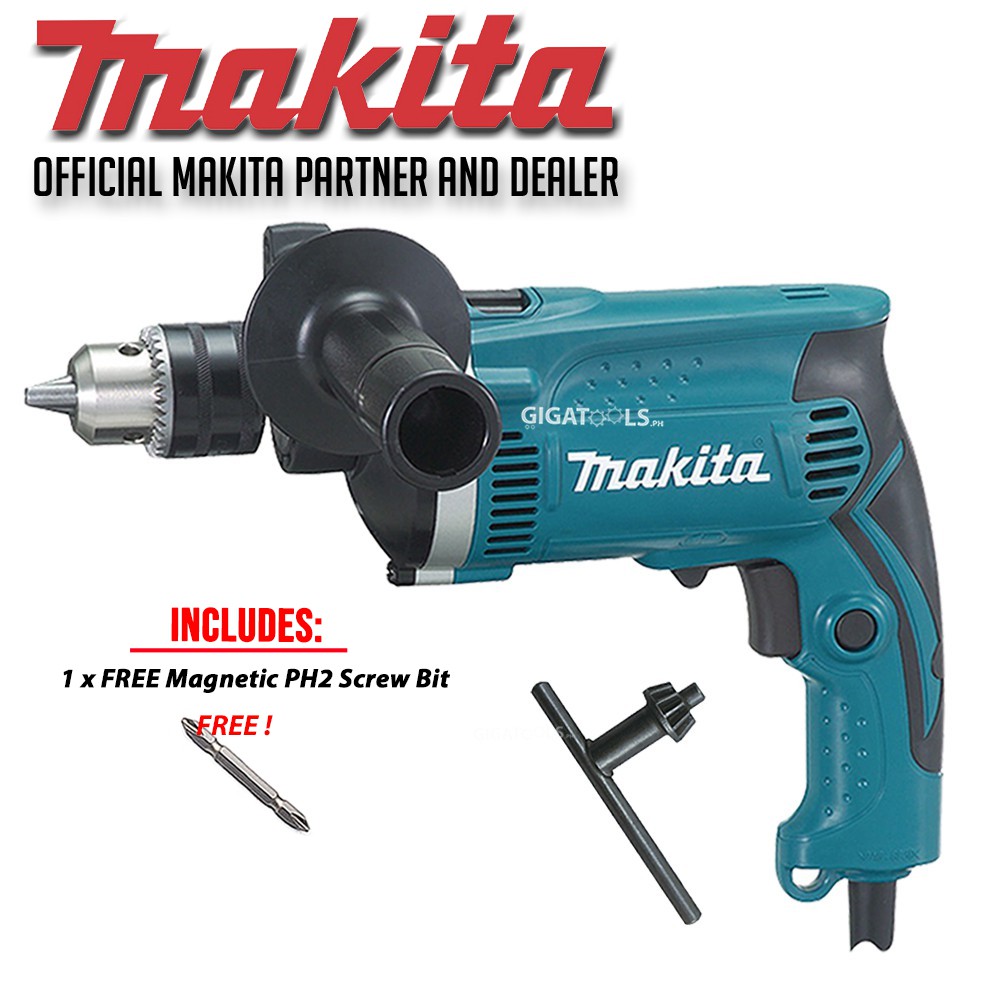 Makita HP1630 Hammer Drill 5/8" 16mm ( 710W ) with 1pc FREE