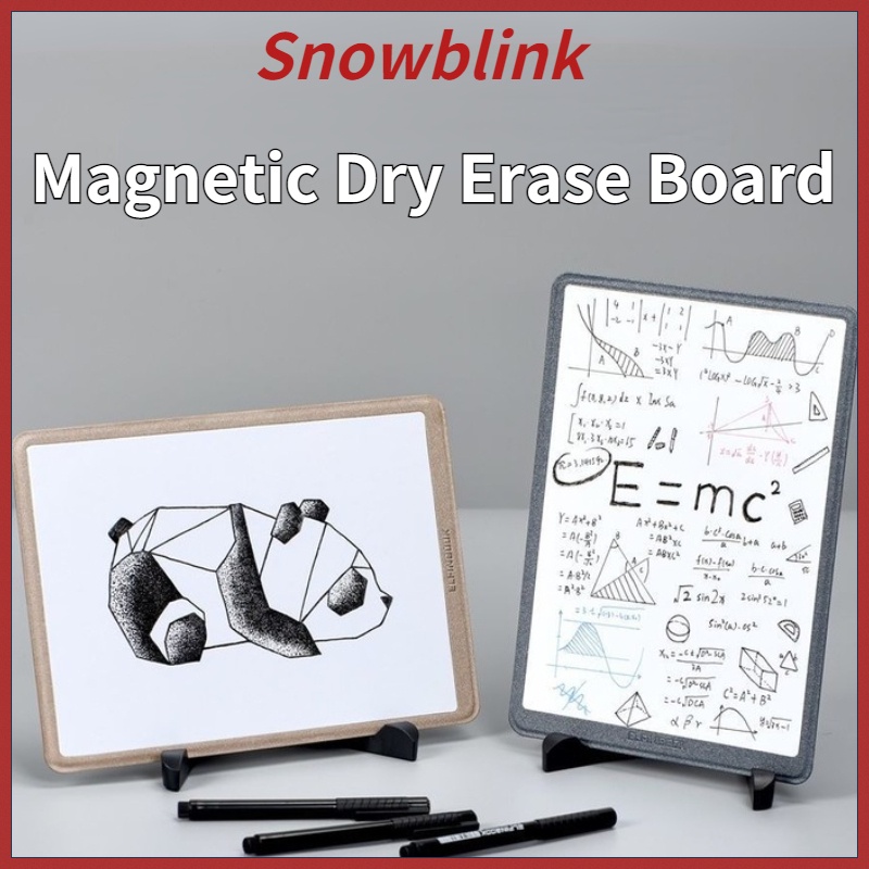 Small Dry Erase Board Leather Frame White Board for Kids