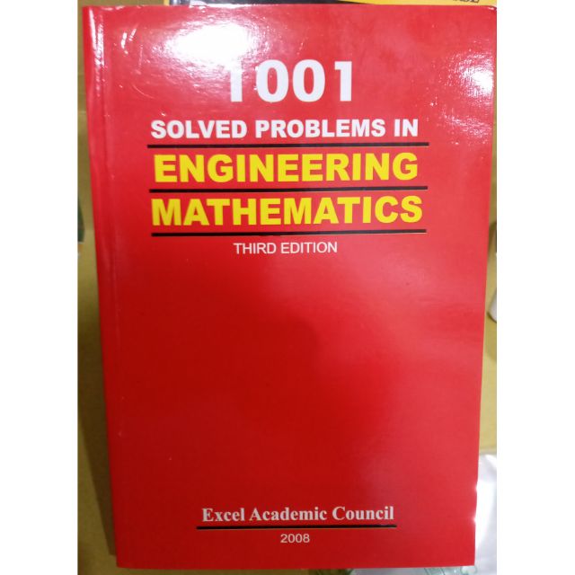 1001 Solved Problems In Engineering Mathematics Third Edition. | Shopee Philippines